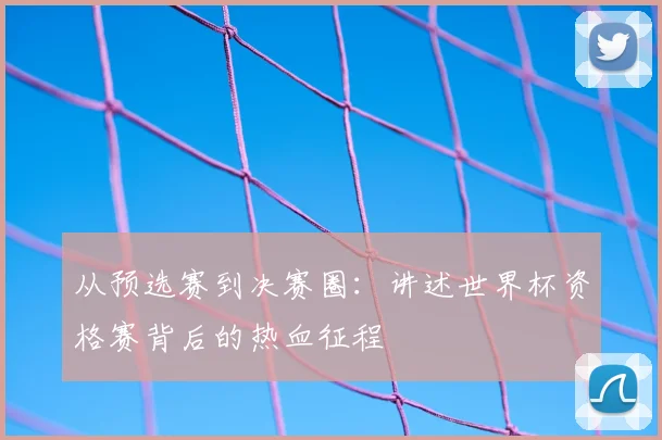 从预选赛到决赛圈：讲述世界杯资格赛背后的热血征程