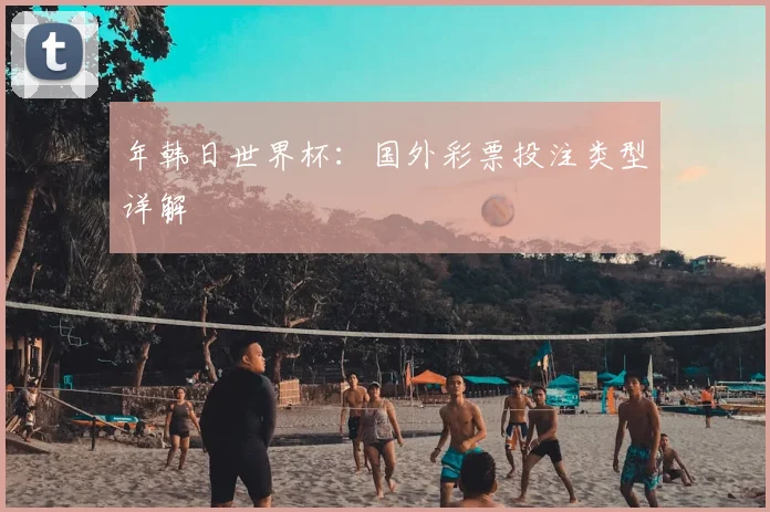 年韩日世界杯:国外彩票投注类型详解